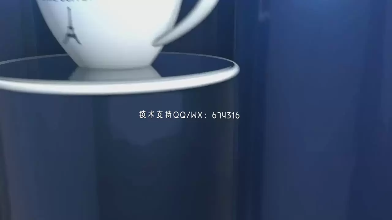 咖啡LOGO标志片头素材AE模板视频下载