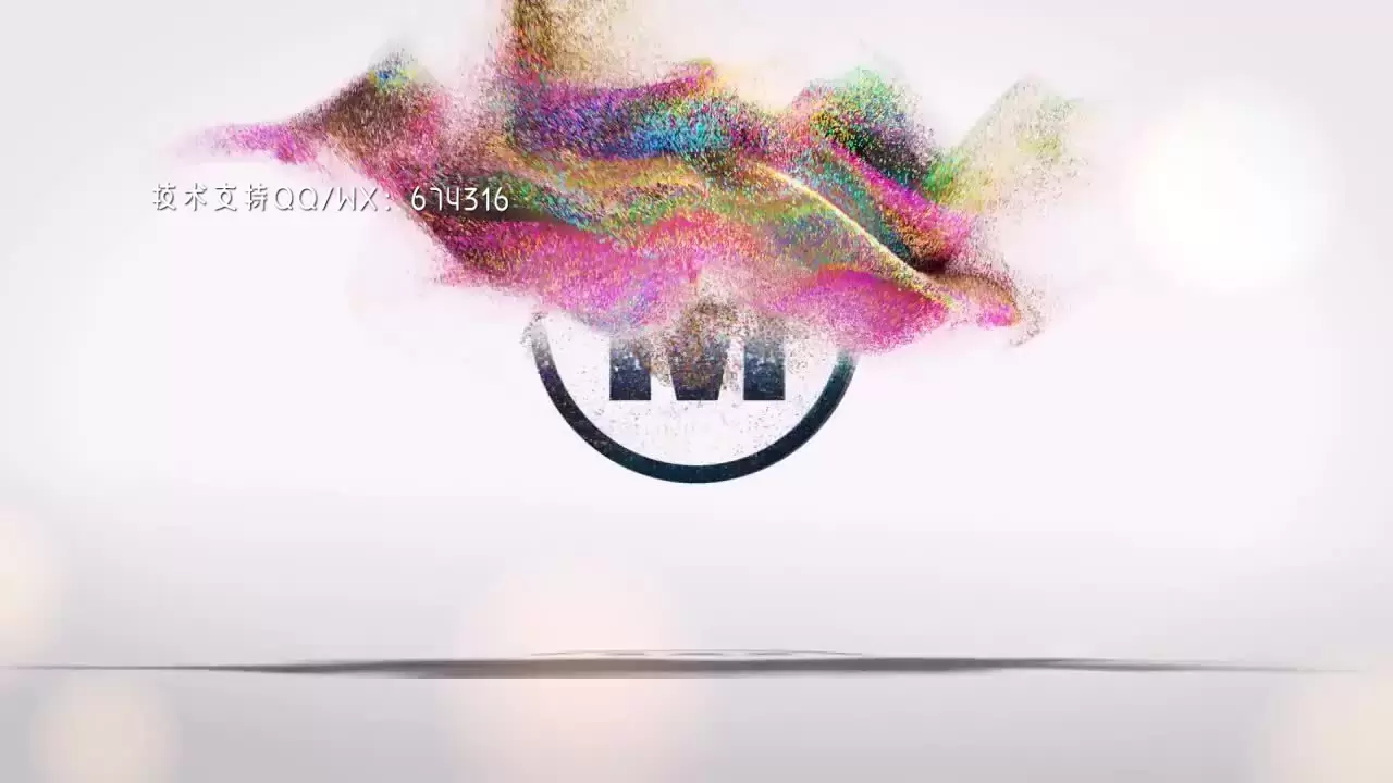 粒子效果logo展示动画AE模板视频下载(含音频)插图