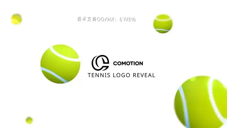 网球标志AE模板视频下载(含音频)插图