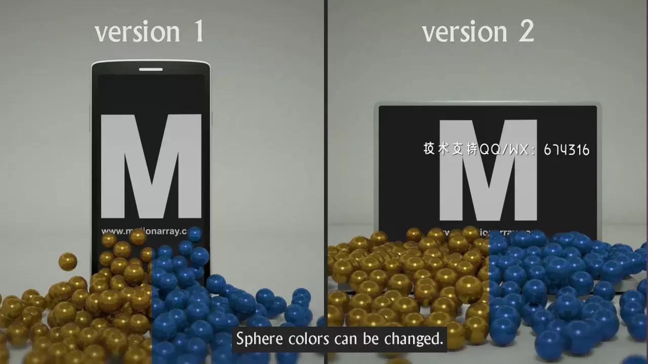 3D电话和计算机LOGO标志AE模板视频下载(含音频)