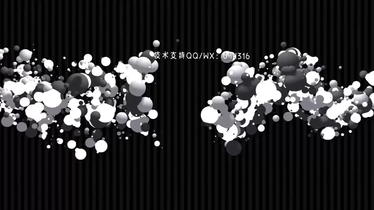 动态泡泡LOGO标志AE模板视频下载