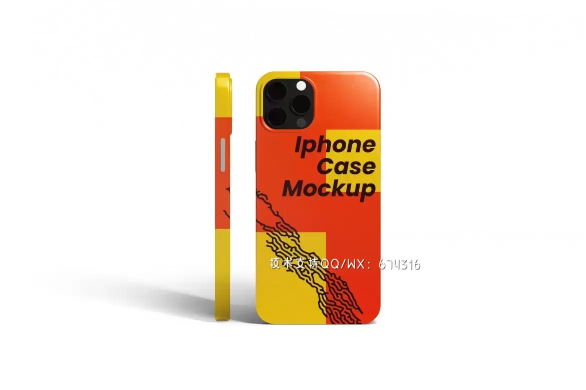 高品质的iPhone手机壳VI设计样机展示模型mockups免费下载插图13