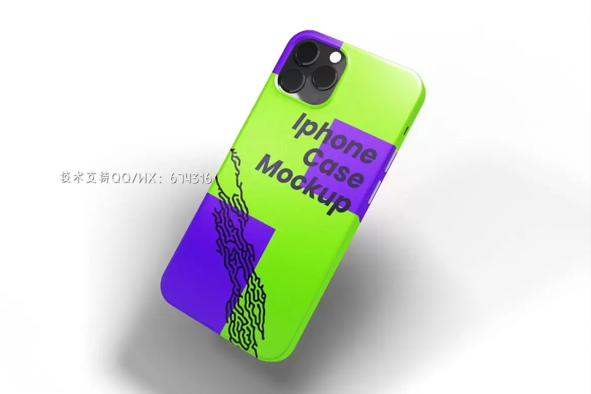高品质的iPhone手机壳VI设计样机展示模型mockups免费下载插图10