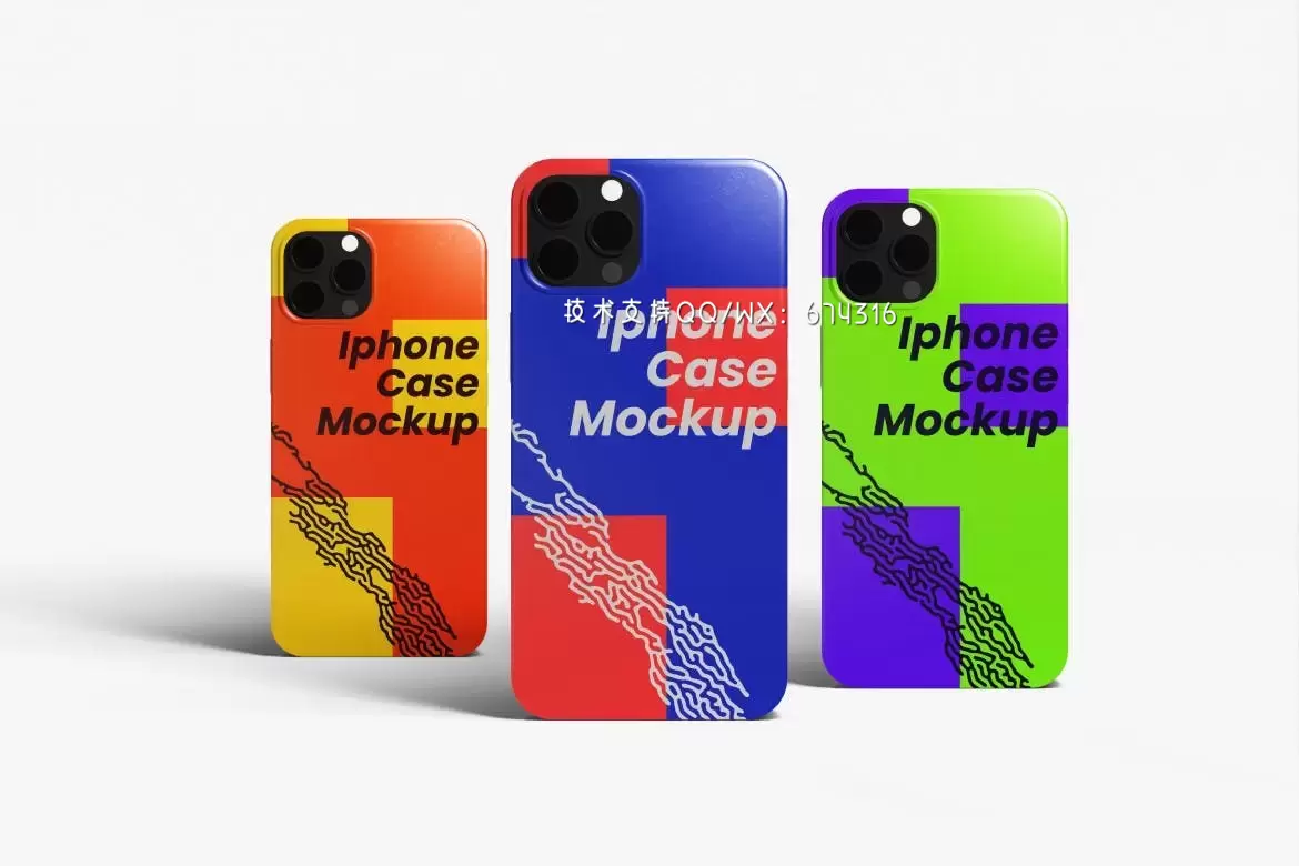 高品质的iPhone手机壳VI设计样机展示模型mockups免费下载插图3