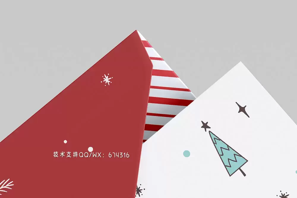 多视图展示圣诞贺卡设计样机[1.38GB]免费下载插图3