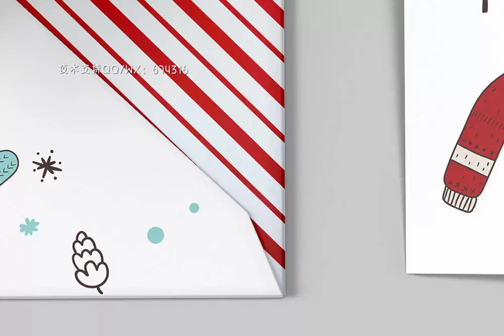 多视图展示圣诞贺卡设计样机[1.38GB]免费下载插图7