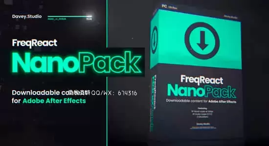 AE模板-音频可视化图形循环视觉效果 The Nano Pack