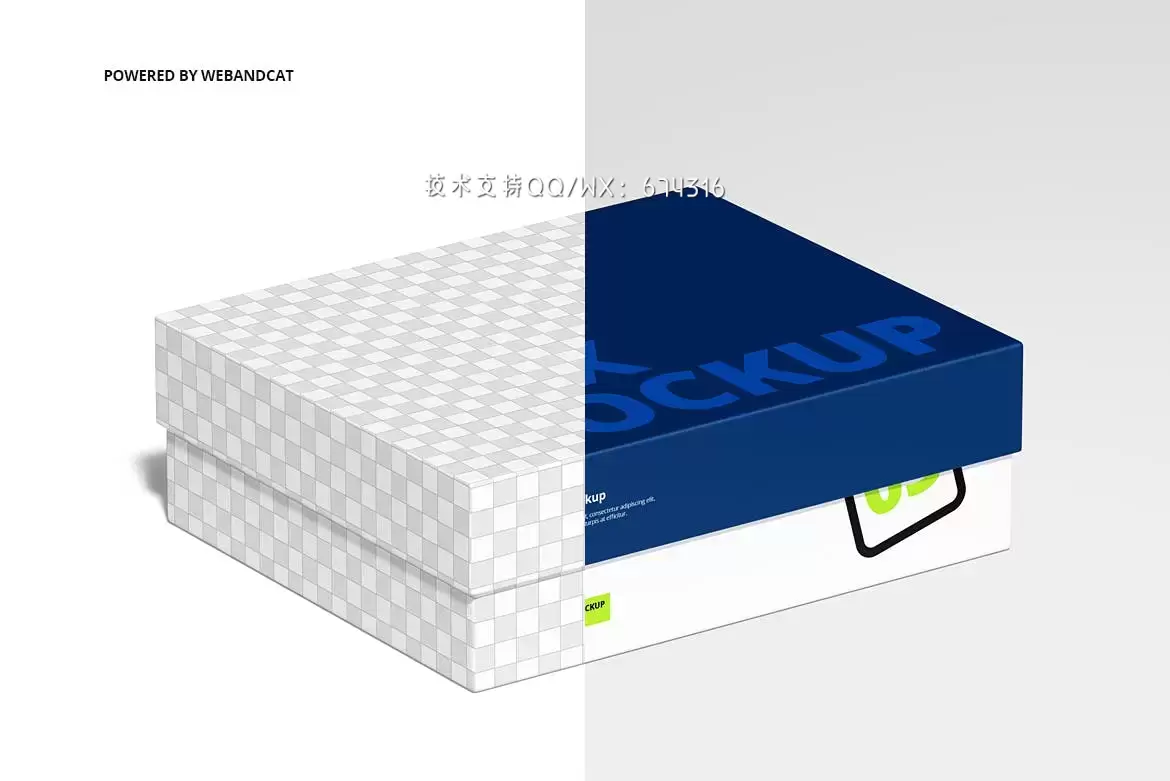 高品质的礼物盒纸盒包装设计VI样机展示模型mockups免费下载插图1