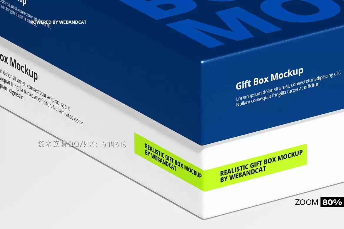 高品质的礼物盒纸盒包装设计VI样机展示模型mockups免费下载插图2