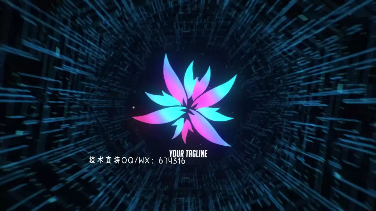 数字系统LOGO标志展示AE模板视频下载