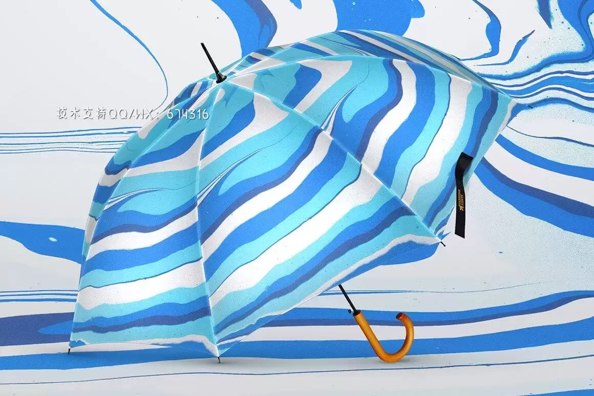 雨伞品牌/广告/图案设计样机 (psd)免费下载插图3