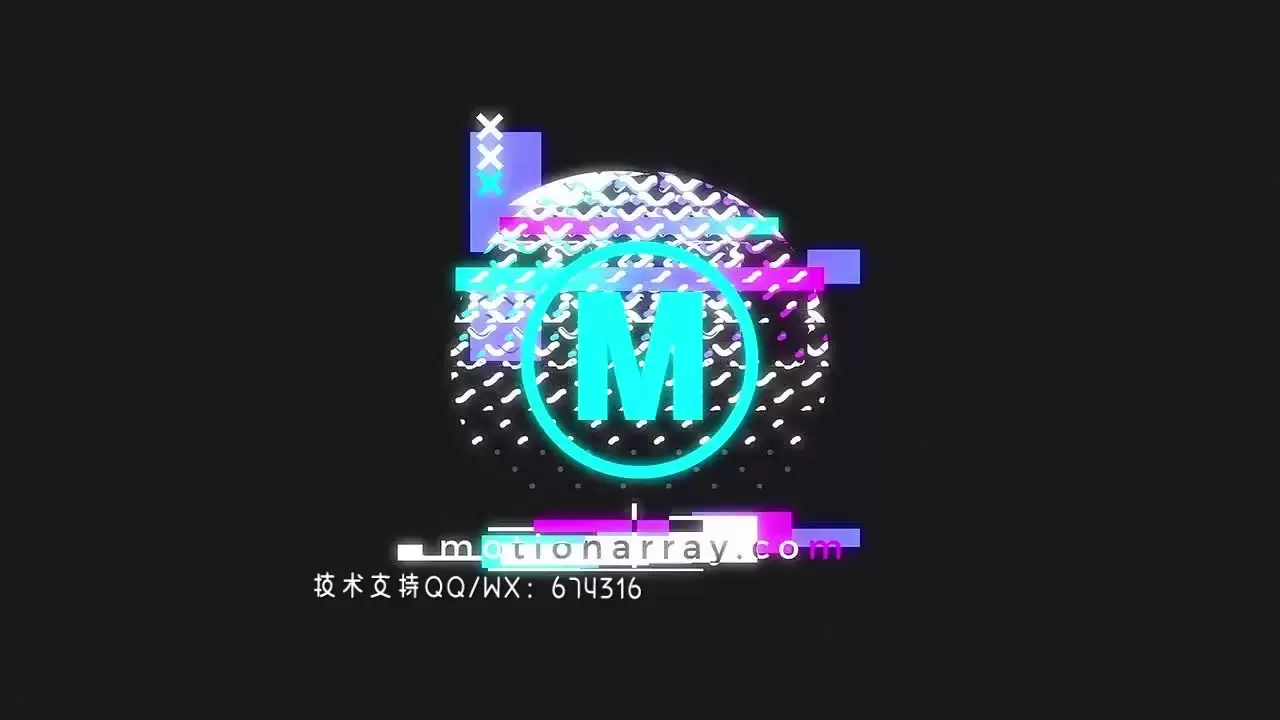 快速干净创意动画LOGO标志AE模板视频下载(含音频)