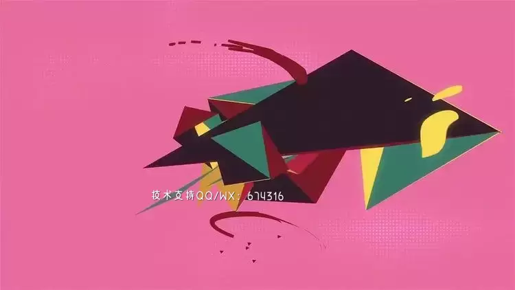 几何LOGO标志揭示一个动态动画的AE模板视频下载(含音频)