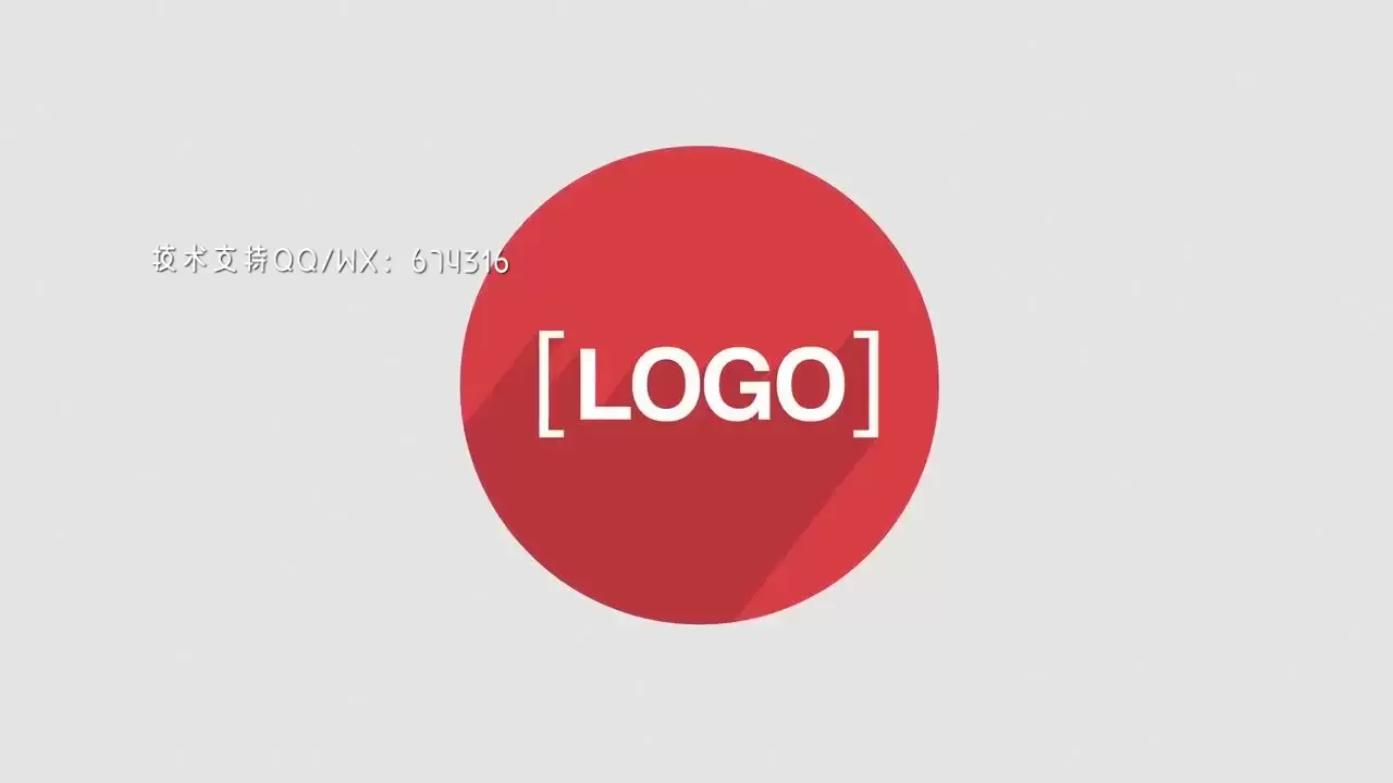绚丽色彩风格的logo动画AE模板视频下载(含音频)插图