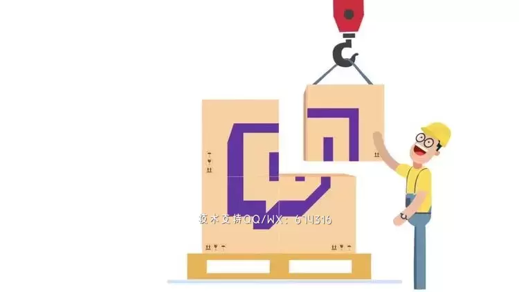 有趣的盒子LOGO标志ae模板视频下载(含音频)插图