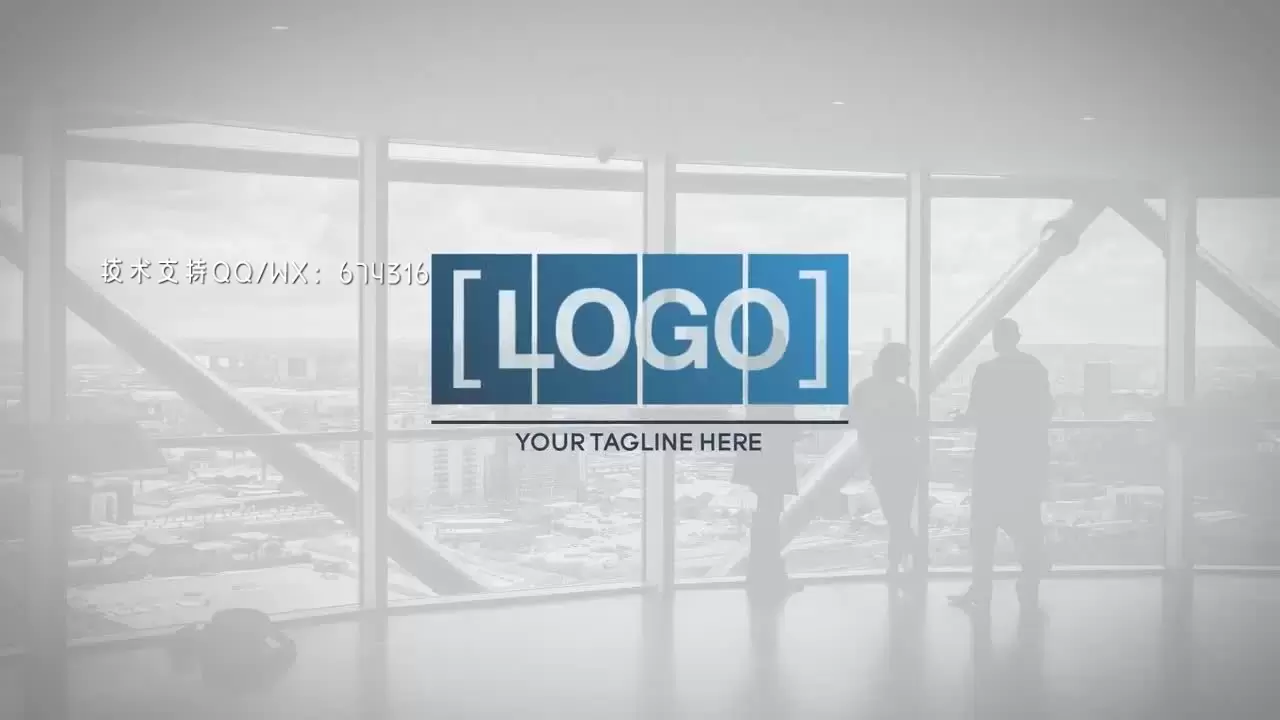 商务文字图标汇聚Logo动画AE模板视频下载(含音频)插图