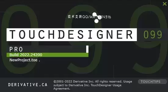 [WIN]Derivative TouchDesigner Pro 2022(可视化交互开发平台) 33600 x64 破解版