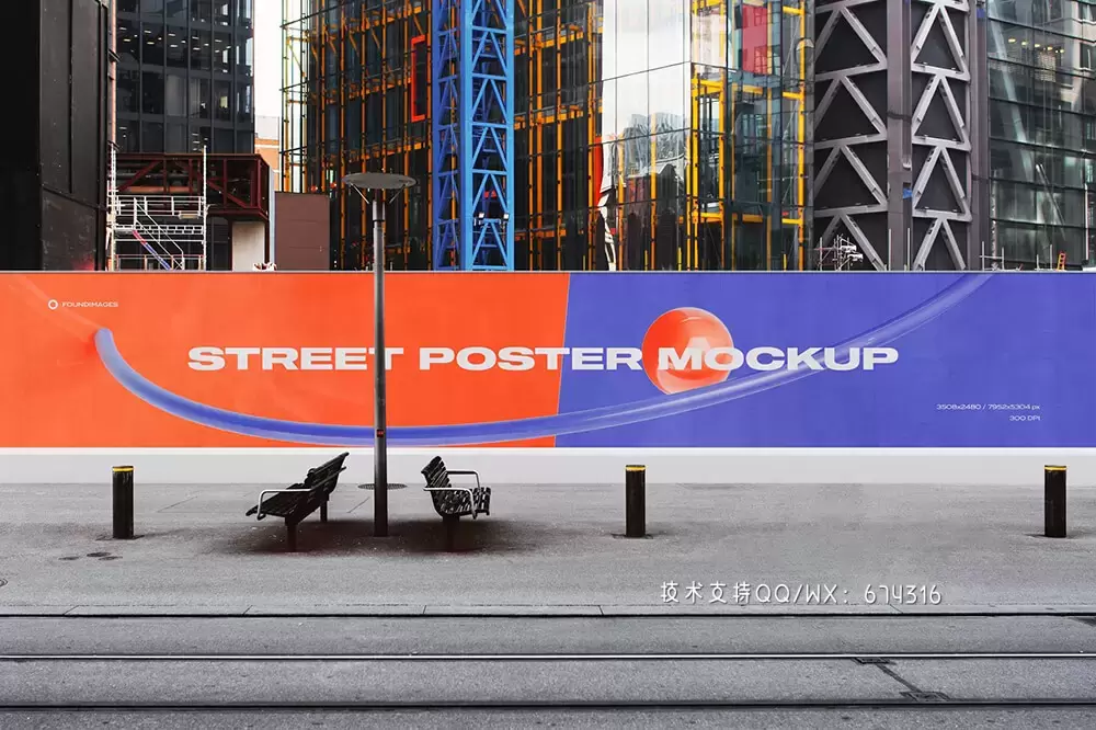 城市街道户外巨型海报样机套装[2.99GB,PSD]免费下载插图66