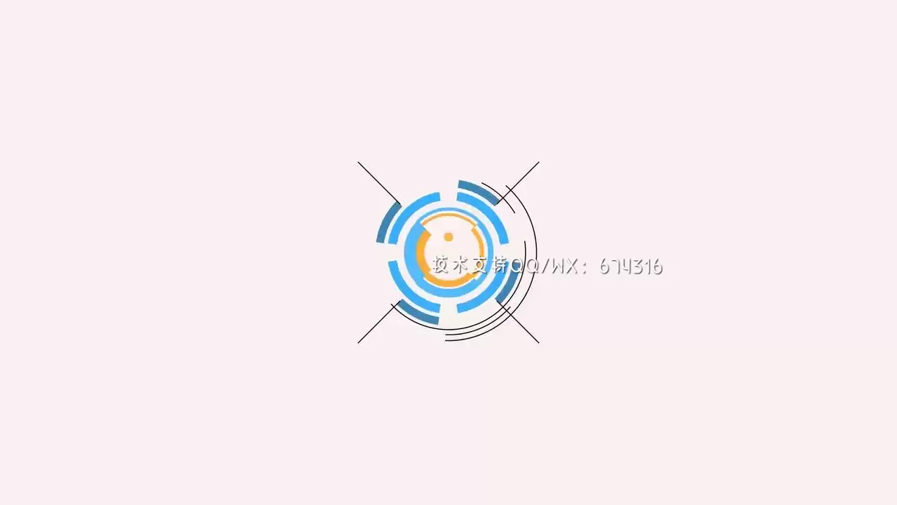 清新时尚活力的动感形状层展示LOGO标志AE模板视频下载(含音频)插图