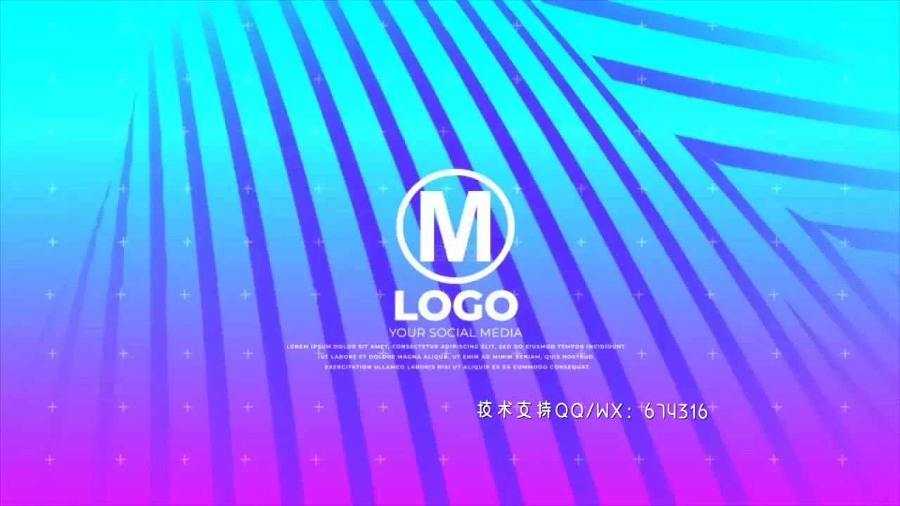 时尚LOGO标志开启者AE模板视频下载(含音频)
