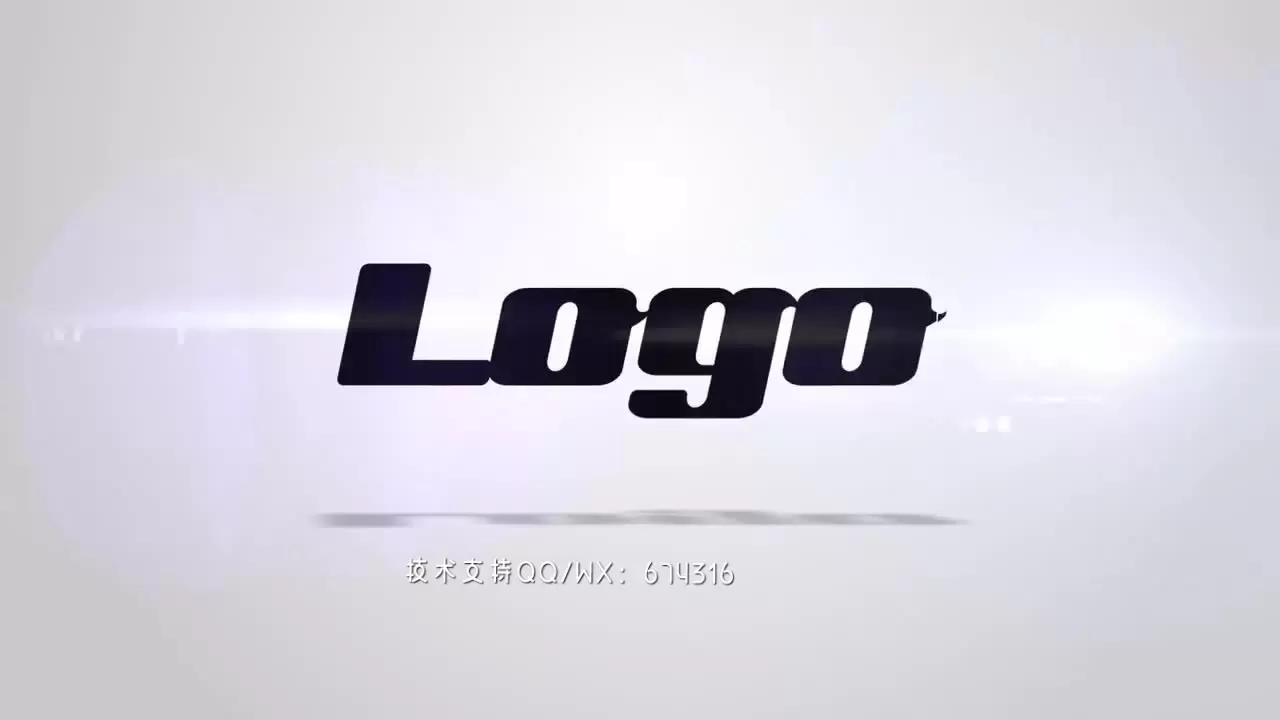 商业广告清洁LOGO标志显示AE模板视频下载插图