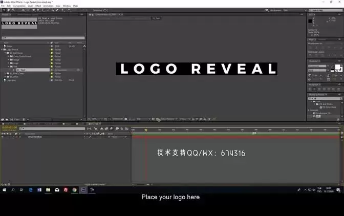 简约的LOGO标志展示AE模板视频下载(含音频)