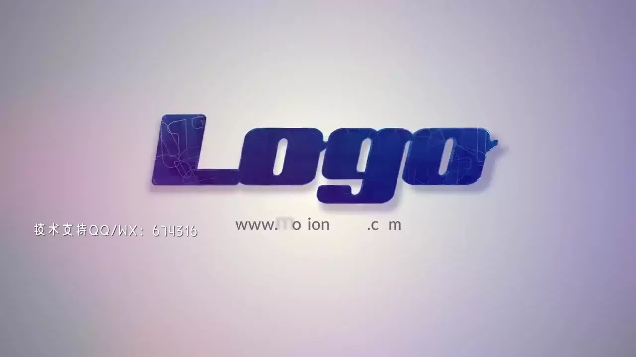 动画优雅的LOGO标志展示AE模板视频下载(含音频)