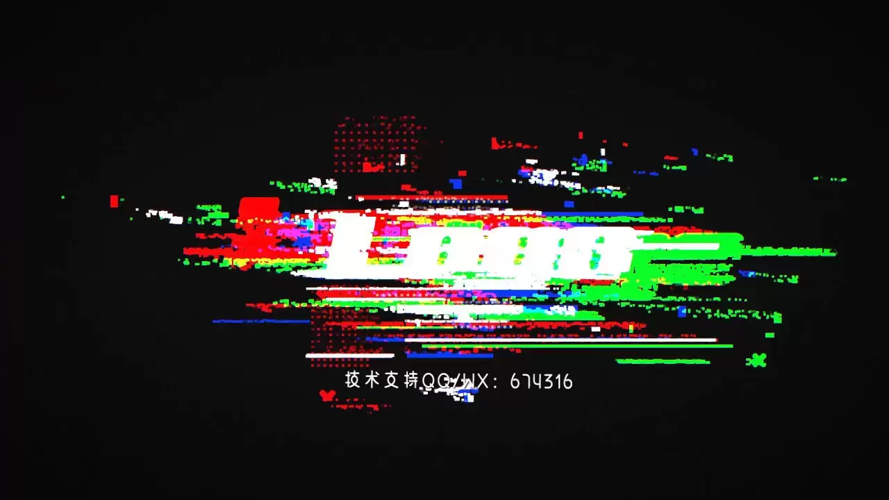 信号故障LOGO标志动态展示AE模板视频下载插图