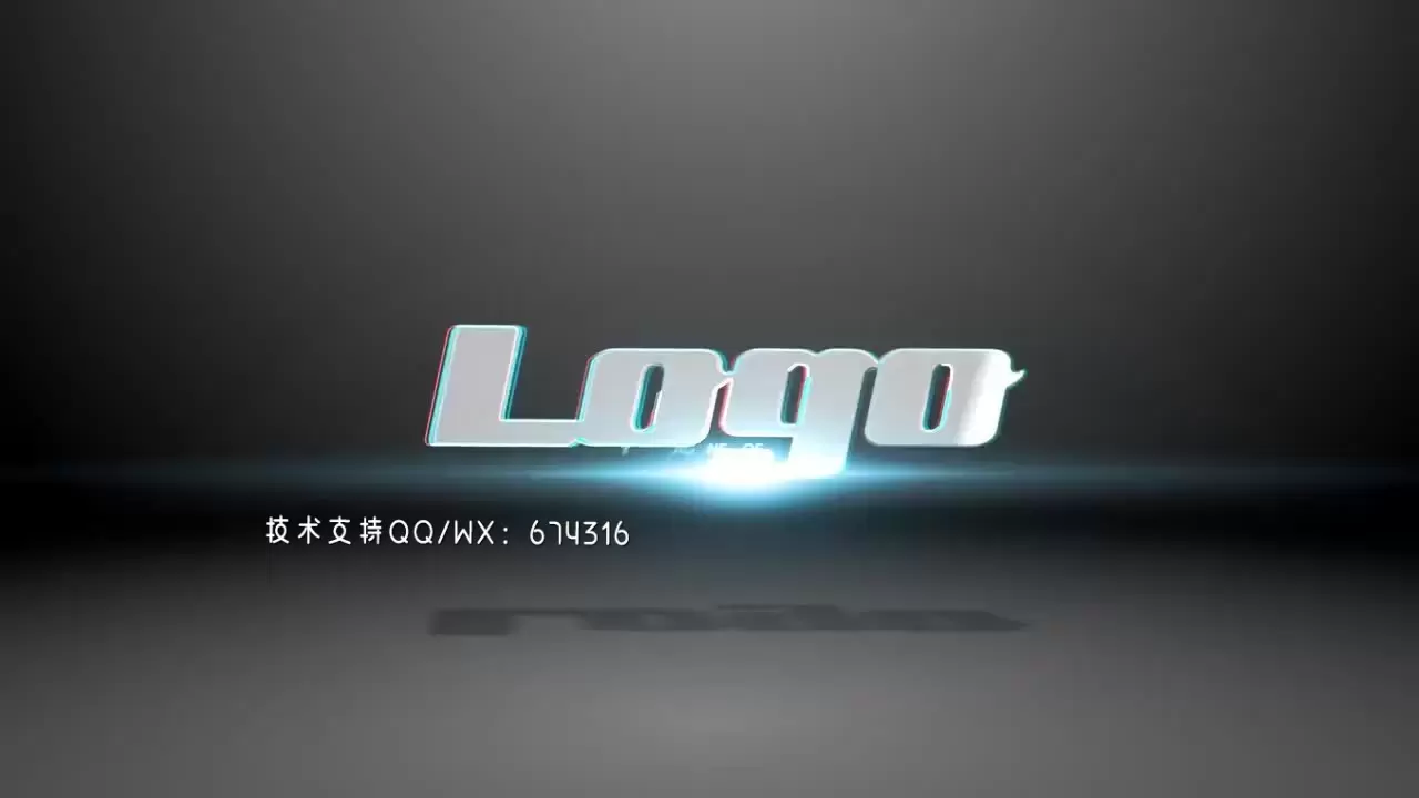 简单LOGO标志显示AE模板视频下载插图