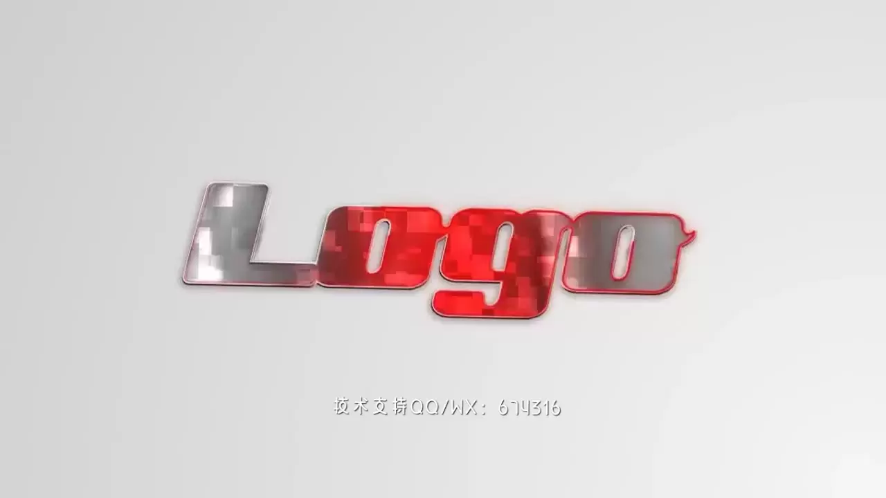 超现代快速LOGO标志显示AE模板视频下载(含音频)