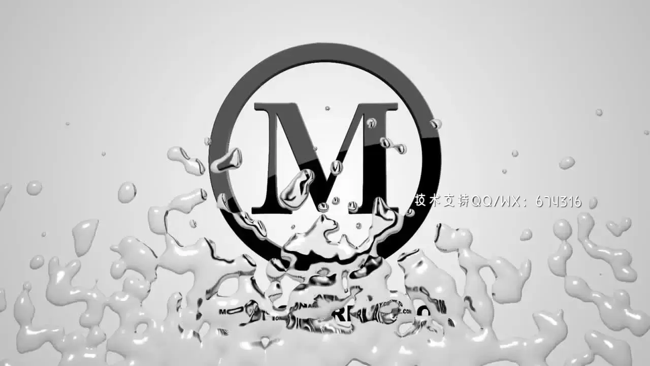 独特的液体LOGO标志动画AE模板视频下载(含音频)插图