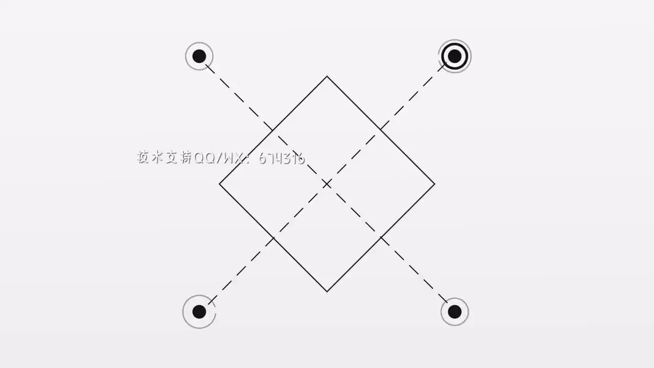 几何图形变幻Logo标志展示AE模板视频下载(含音频)