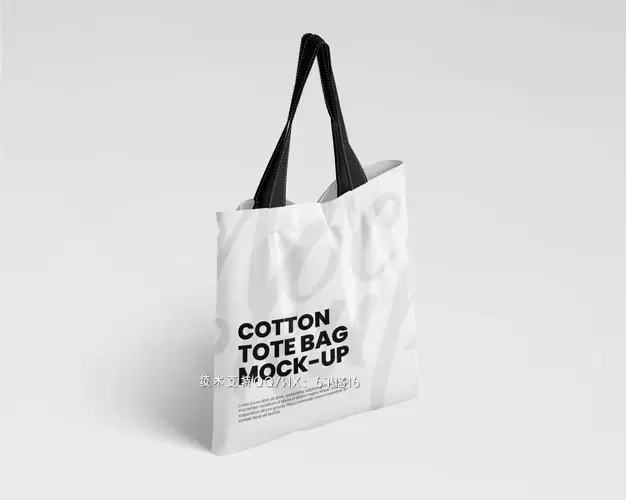 棉质手提袋包装品牌设计样机 [psd]免费下载