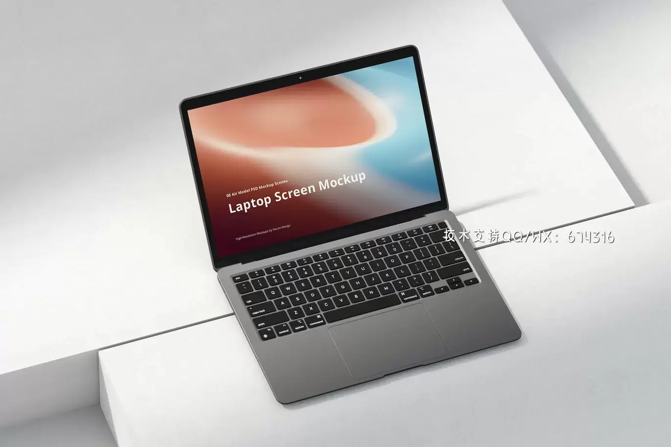 高品质的MacBook Air UI样机展示模型mockups免费下载