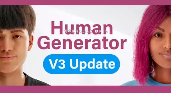 Blender插件-三维人物模型生成器(含预设) Human Generator 4.0.16