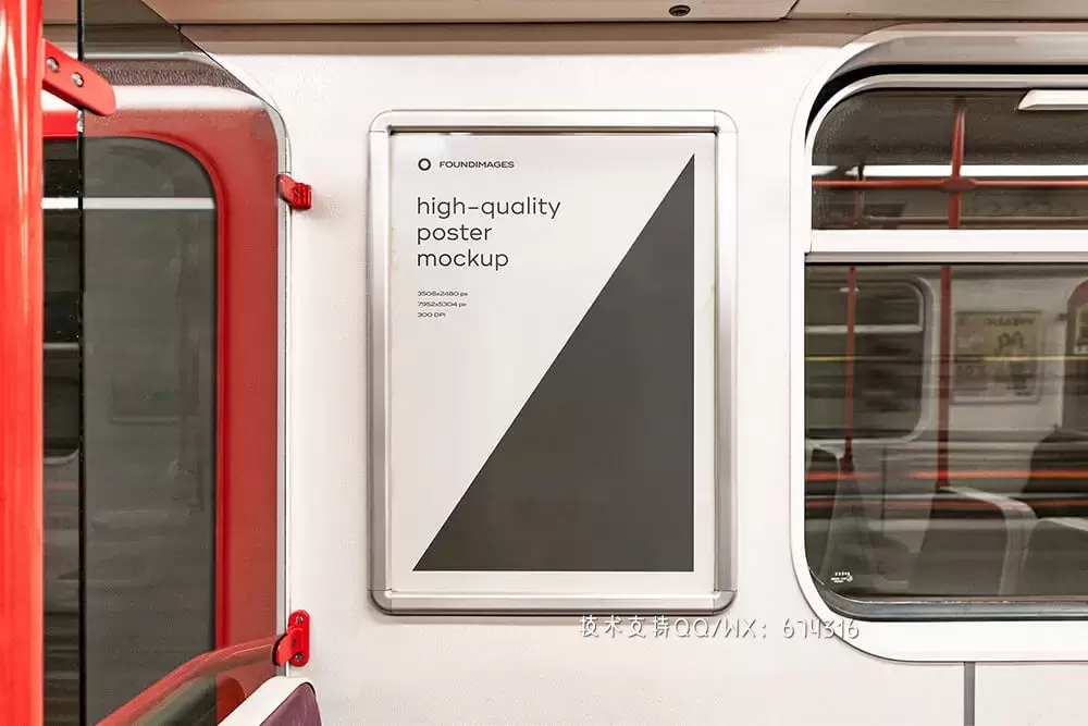 地铁广告海报样机套装[2.3GB,PSD]免费下载插图22