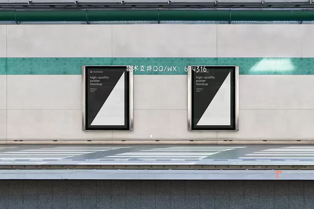 地铁广告海报样机套装[2.3GB,PSD]免费下载插图18