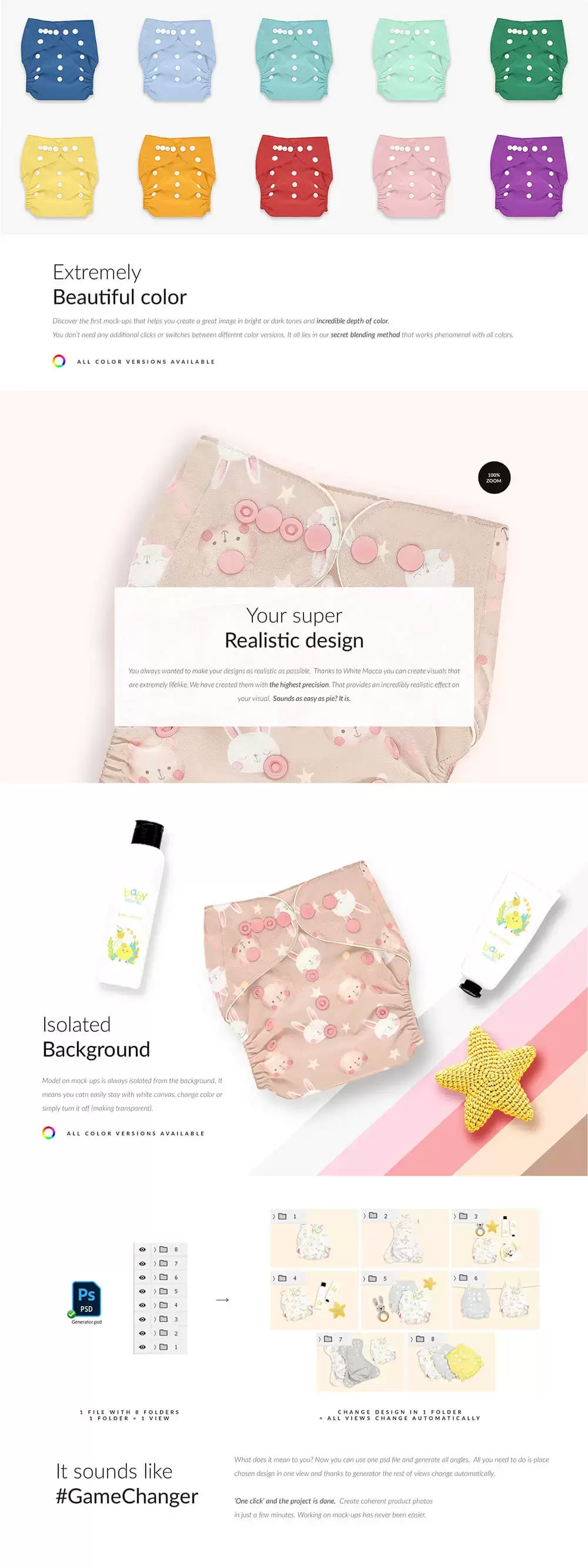 婴儿纸尿裤面料图案设计样机 (psd)免费下载插图3