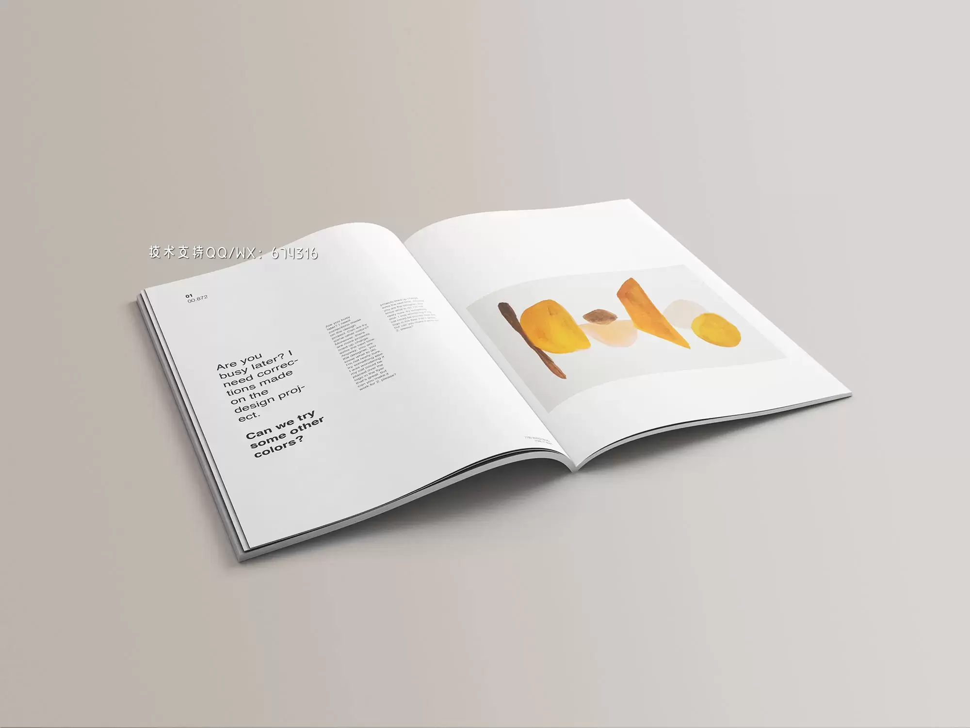时尚高端专业的高品质A4尺寸杂志书籍装帧VI样机展示模型mockups免费下载插图4