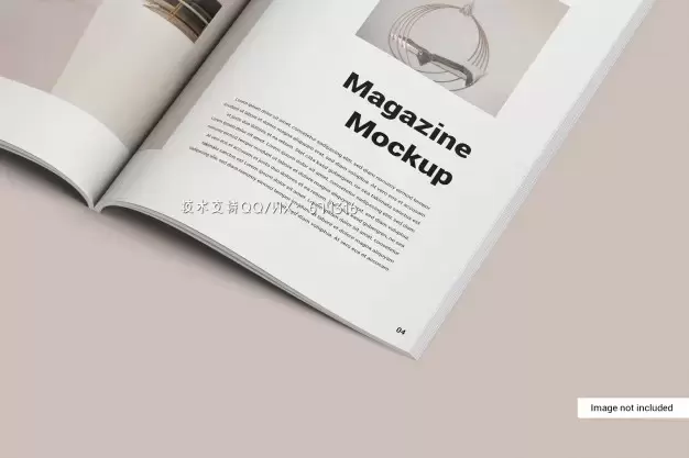 书籍杂志内页展示样机模板 [psd]免费下载插图
