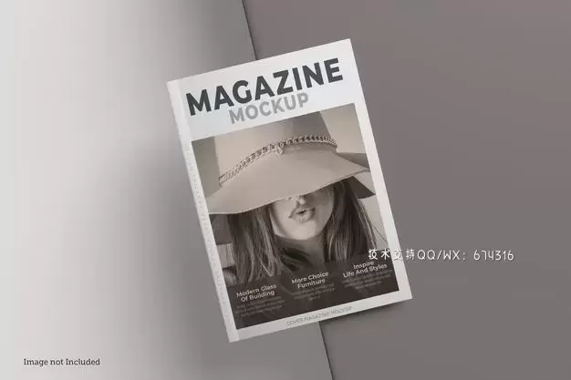 封面杂志渲染设计模型（PSD）免费下载插图