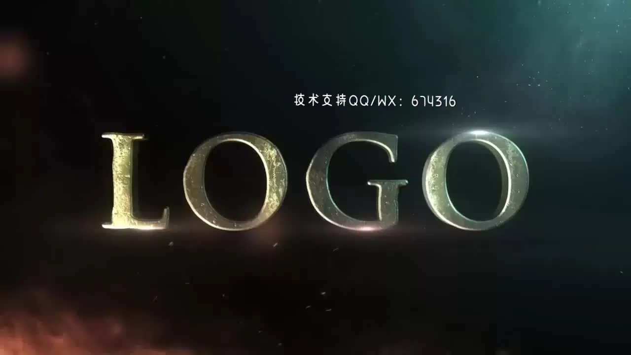 酷炫的金属LOGO标志AE模板视频下载(含音频)插图