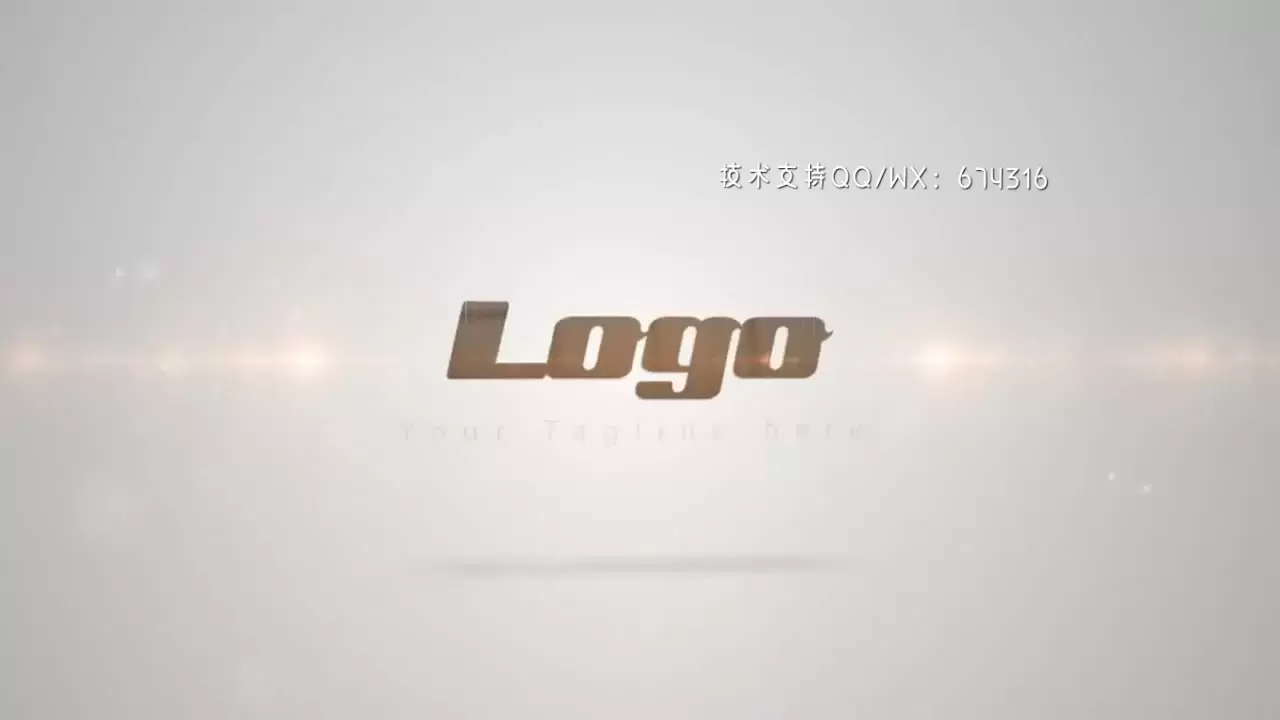 优雅电影LOGO标志显示AE模板视频下载(含音频)插图