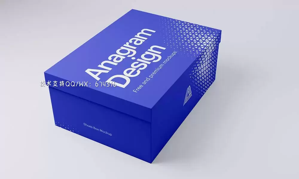 鞋盒品牌包装设计样机 (psd)免费下载插图1