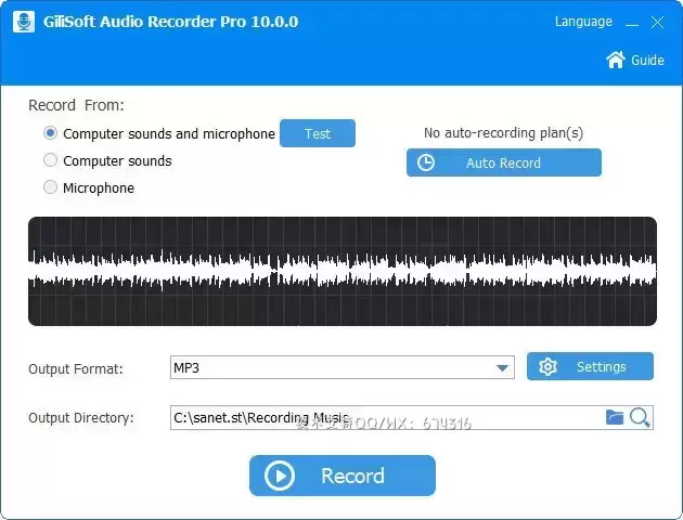 [WIN]GiliSoft Audio Recorder Pro (功能强大录音软件) 11.6 中文特别版
