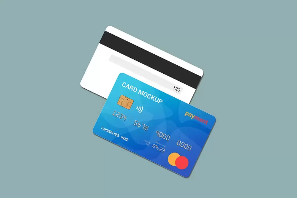 借记卡/信用卡品牌设计样机 (psd)免费下载插图1