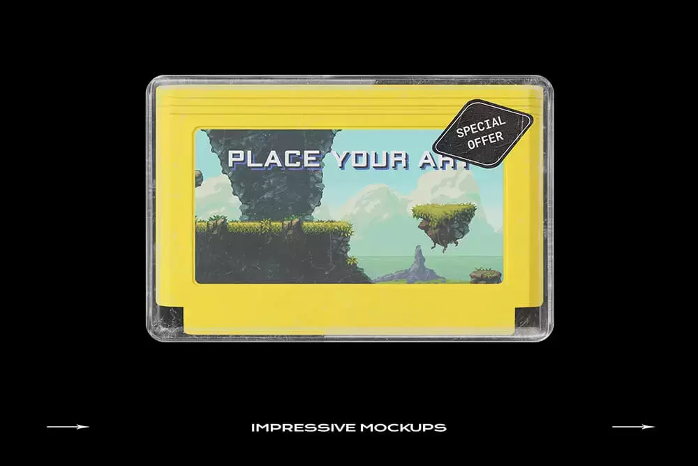复古游戏卡带磁带&透明外壳样机包 (psd)免费下载插图16