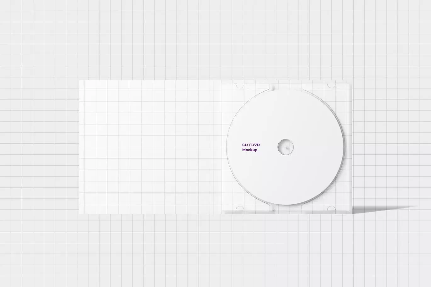 时尚高端逼真质感的CD / DVD 带案例包装设计VI样机展示模型mockups免费下载插图2