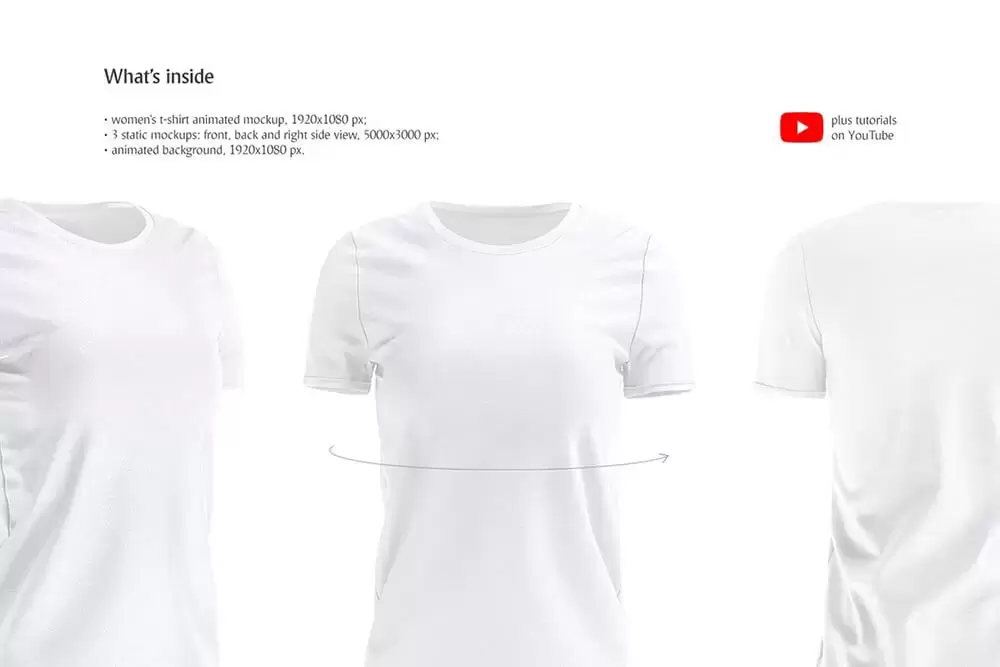 女式T恤动画服装设计样机 (psd)免费下载插图6