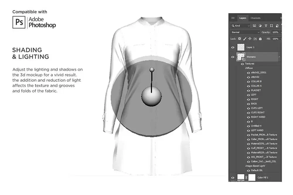 3D女士正装连衣裙服装样机 (psd)免费下载插图5